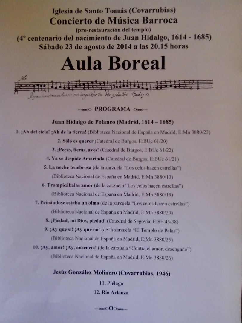 Concierto música barroca - AULA BOREAL