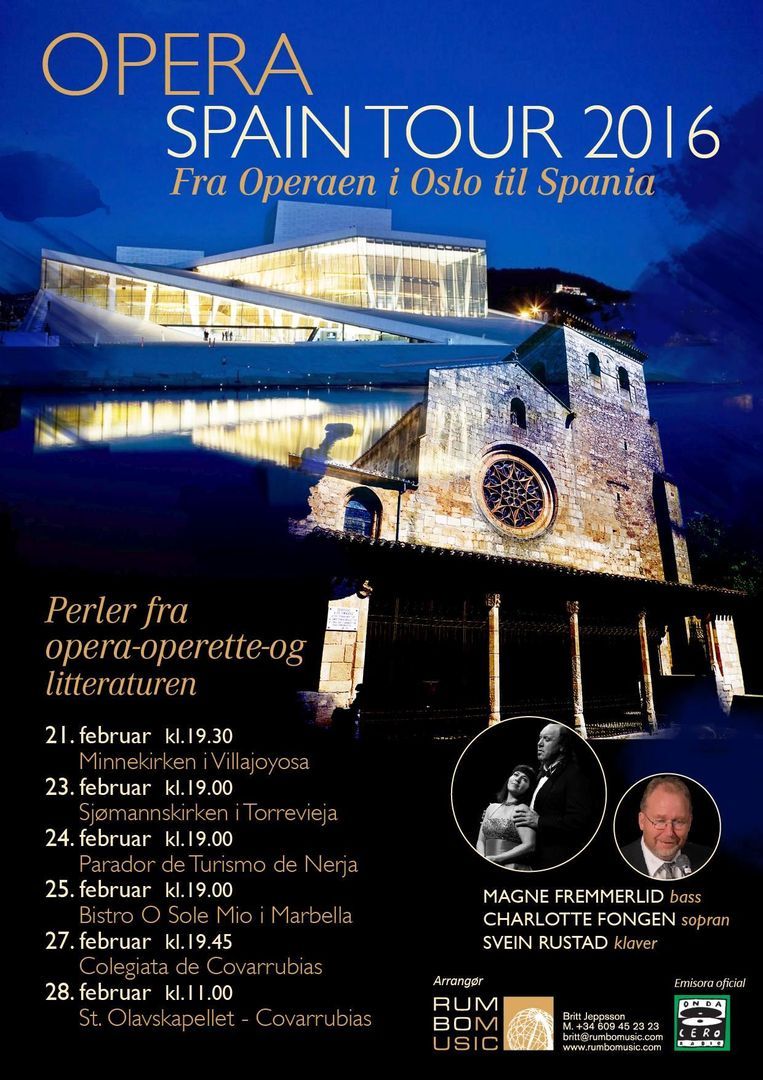 Conciertos - Opera Tour España 2016