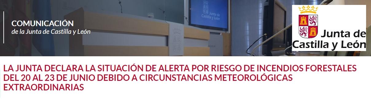 Alerta riesgo incendio