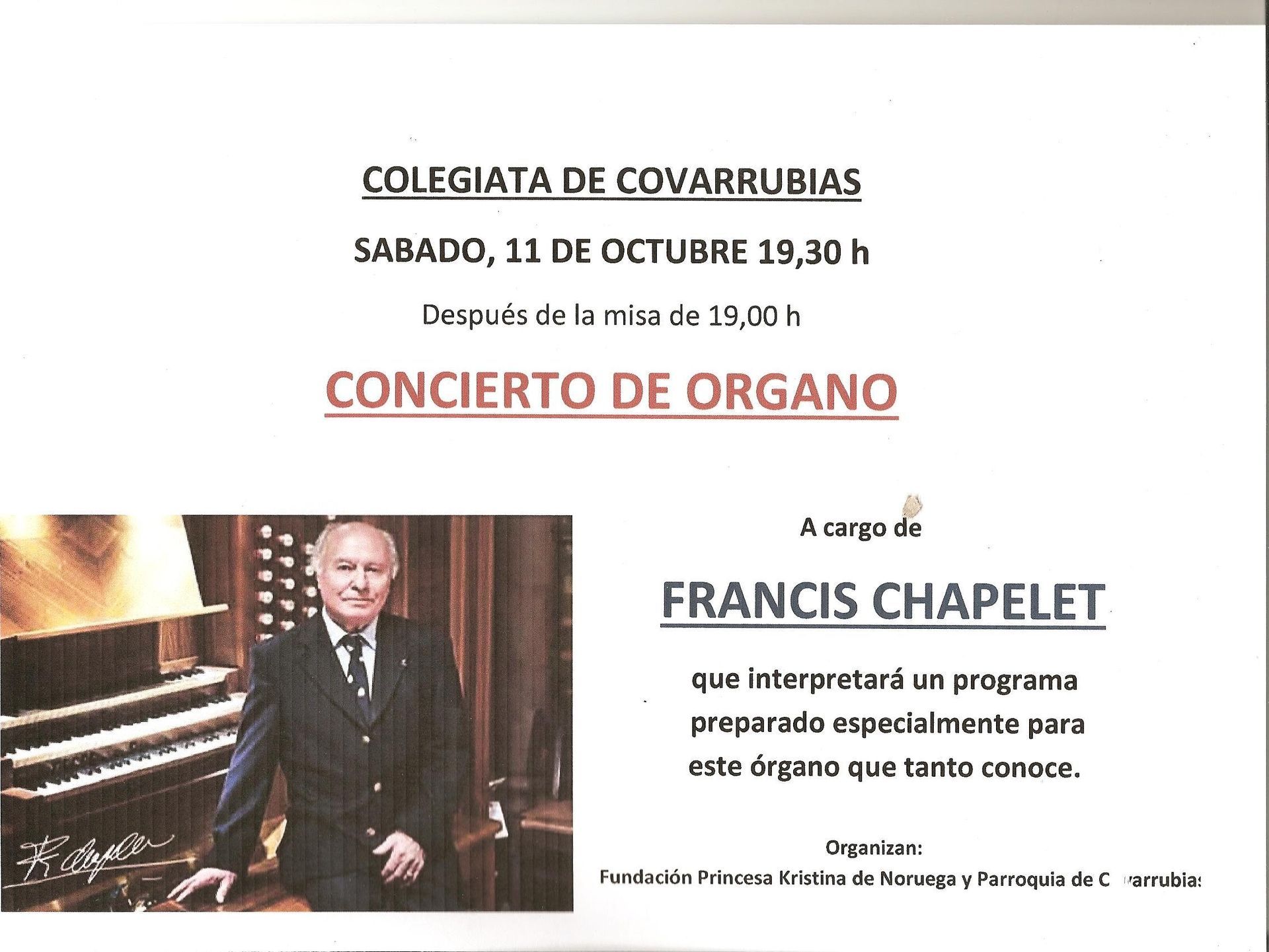 Concierto de órgano - Francis CHAPELET