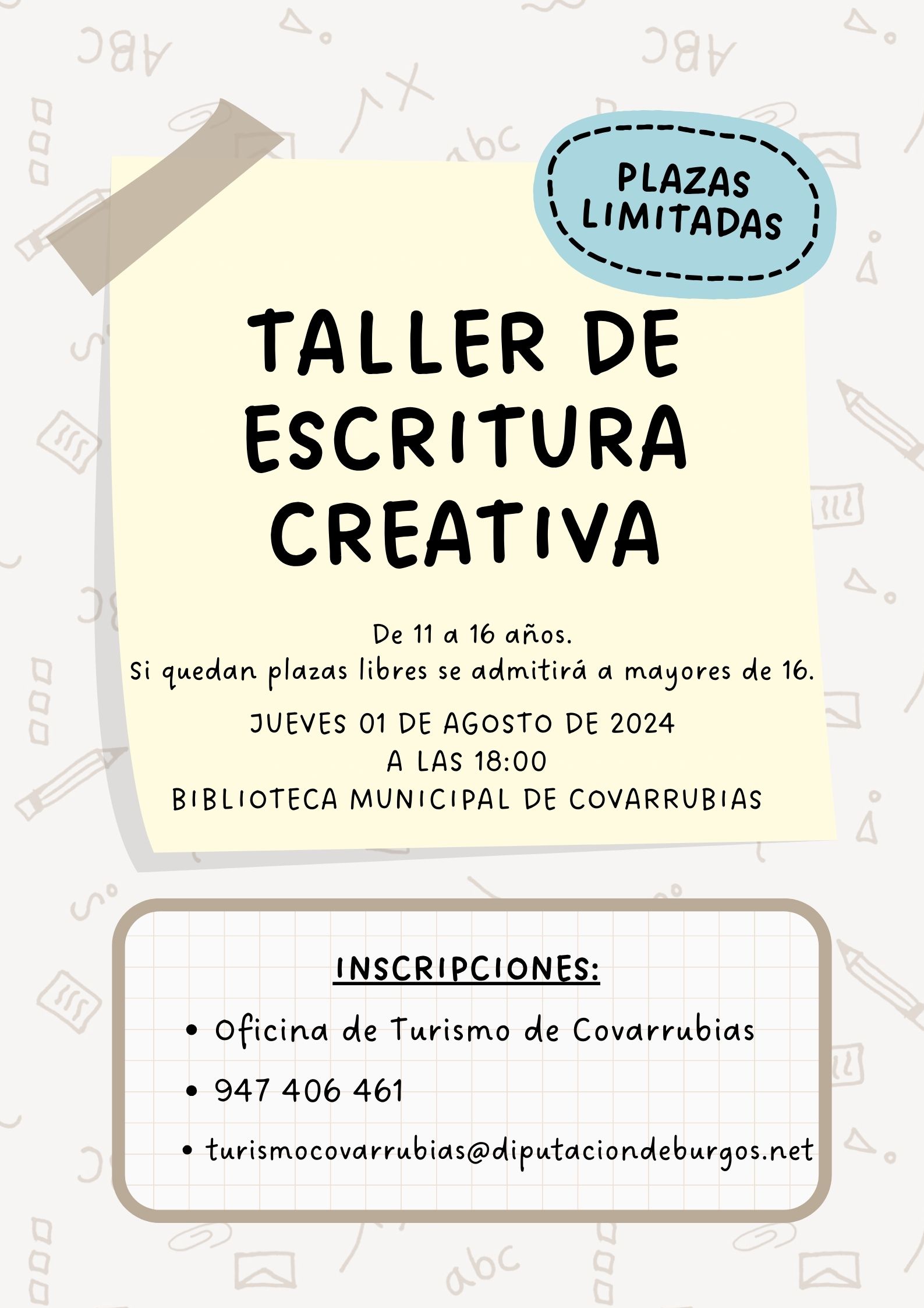 Taller escritura creativa