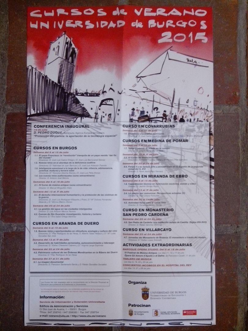 Cursos de Verano de la Universidad de Burgos 2015